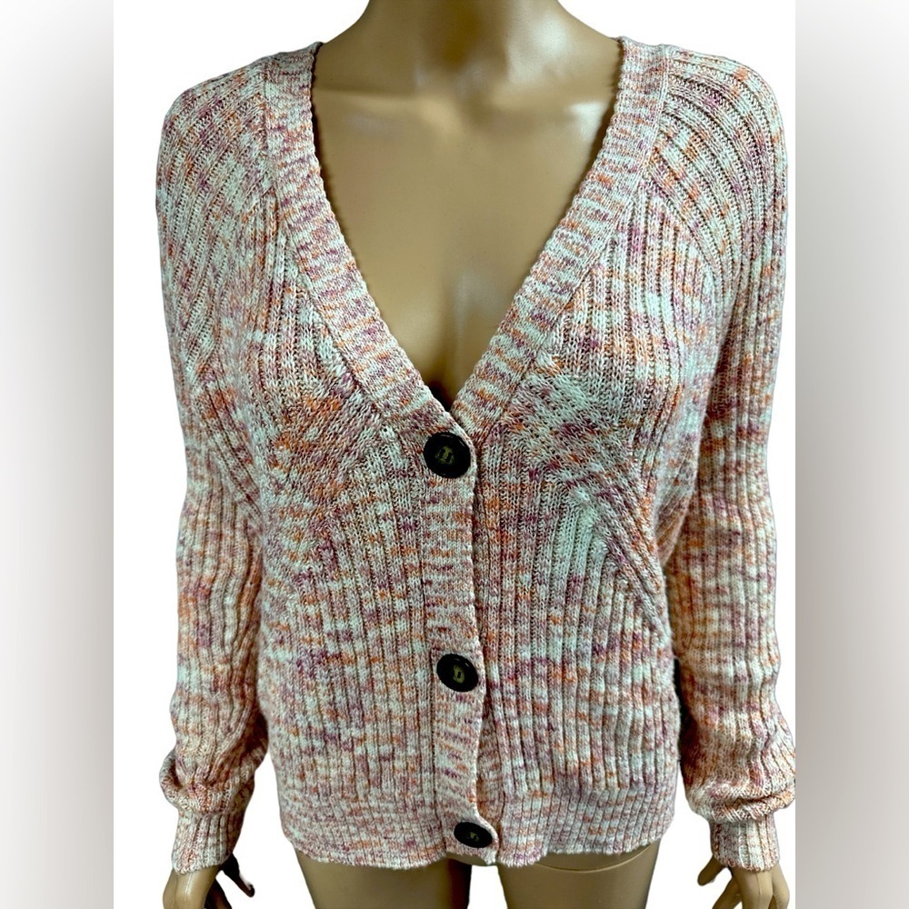 Time & Tru - EC - Multicolor Knit Cardigan